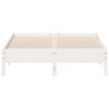 vidaXL Bed Frame without Mattress White 120x190 cm Small Double Solid Wood Pine