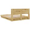 vidaXL Bed Frame with Headboard without Mattress 140x190 cm Solid Wood Oak