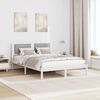 vidaXL Bed Frame Light Grey 140 x 200 cm Solid Pine Wood
