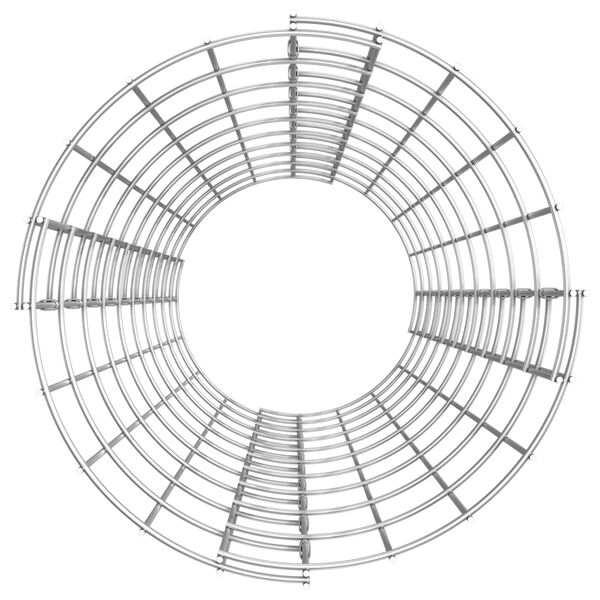 vidaXL Circular Gabion Pole Galvanised Steel Ø30x100 cm
