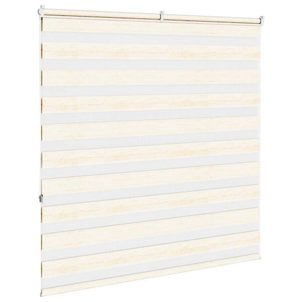 vidaXL Zebra Blind Marble Beige 140x150 cm Fabric Width 135.9 cm Polyester