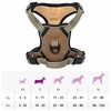 vidaXL Dog Harness with Reflective Stripes Adjustable Brown S
