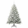 vidaXL Artificial Pre-lit Christmas Tree with Ball Set Green 180 cm