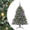 vidaXL Artificial Christmas Tree with 150 LEDs Green 85 x 85 x 120 cm