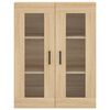 vidaXL Highboard Sonoma Oak 69.5x34x180 cm Engineered Wood