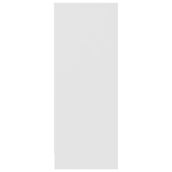 vidaXL Shoe Cabinet White 31.5x35x90 cm Engineered Wood