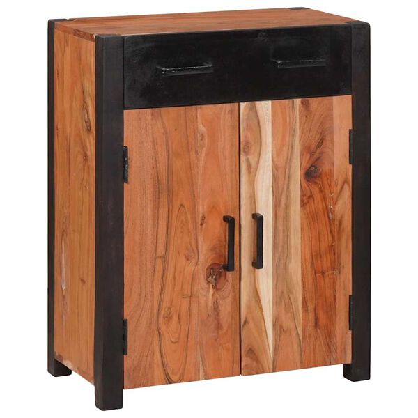 vidaXL Sideboard 2 pcs Brown 110 x 30 x 75 cm Solid Acacia wood