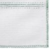 vidaXL Cleaning Cloths 10 pcs White with Green Stripes 50x60 cm