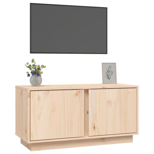vidaXL TV Cabinet 80x35x40.5 cm Solid Wood Pine