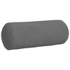 vidaXL Bolster Pillows 2 pcs Dark Grey &Oslash; 15 x 40 cm Microfibre Fabric