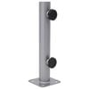 vidaXL Parasol Base for &Oslash;32/34/38 mm Pole Silver Steel