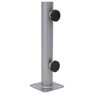 vidaXL Parasol Base for &Oslash;32/34/38 mm Pole Silver Steel