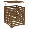 vidaXL Composter Honey Brown 82.5x82.5x99.5 cm Solid Wood Pine