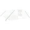vidaXL Greenhouse with Steel Frame White 24 m&sup2; 6x4x2 m