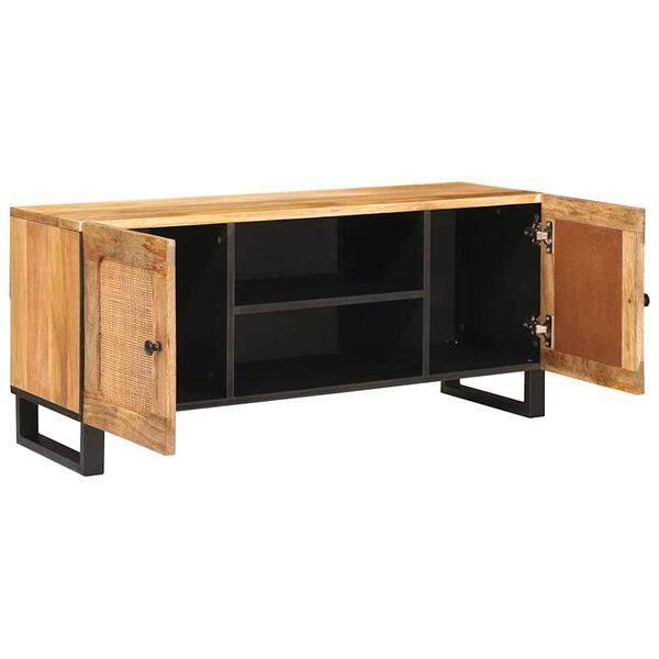 vidaXL TV Cabinet with Shelf Brown 105 x 33 x 46 cm Solid Mango Wood