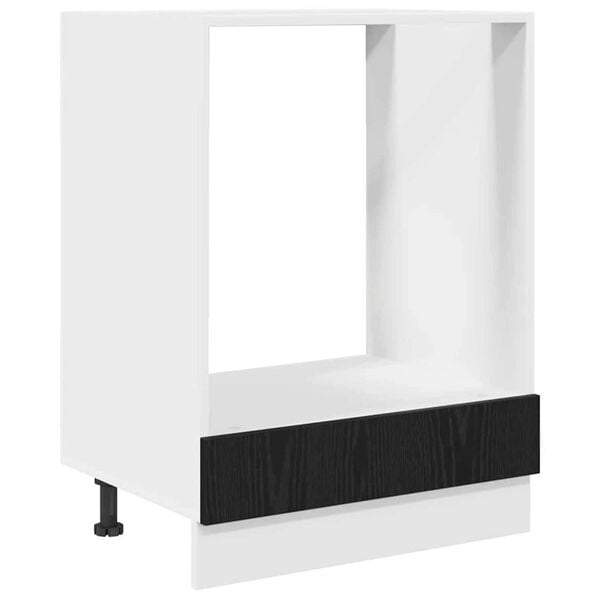 vidaXL Hanging Cabinet Black Oak 60 x 46 x 81.5 cm Engineered Wood