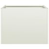 vidaXL Planter White 40x40x30 cm Steel
