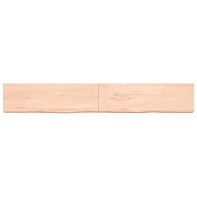 vidaXL Bathroom Countertop 200x30x(2-6) cm Untreated Solid Wood