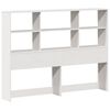 vidaXL Bookcase Bed without Mattress White 140x190 cm Solid Wood