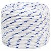 vidaXL Multipurpose Utility Rope 16 mm 100 m White and Blue PP