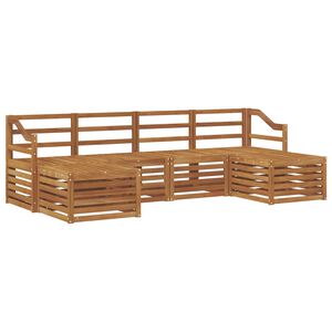 vidaXL Outdoor Sofa Set 6 pcs Natural