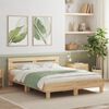 vidaXL Bed Frame without Mattress Sonoma Oak 140x190 cm