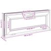 vidaXL Basement Window RISOR 100x40 cm Tilt 3 Glazing White