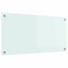 vidaXL Kitchen Backsplash Milk 80 x 40 cm Tempered Glass