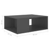 vidaXL Coffee Table Grey 90x67x33 cm Engineered Wood
