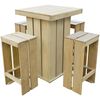 vidaXL 5 Piece Outdoor Dining Set Impregnated Pinewood