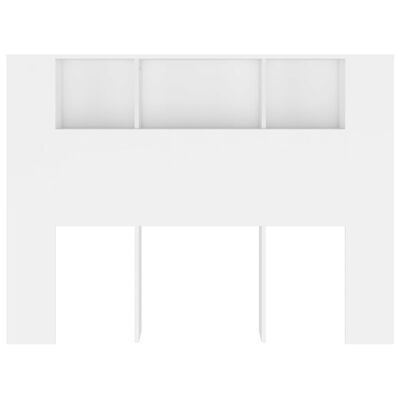 vidaXL Headboard Cabinet White 140x18.5x104.5 cm
