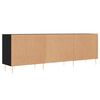 vidaXL TV Cabinet Black 150x30x50 cm Engineered Wood