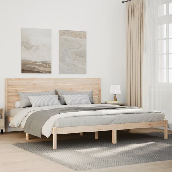 vidaXL Extra Long Bed Frame without Mattress 180x220 cm Solid Wood
