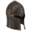 vidaXL Medieval Knight Helmet Antique Replica LARP Silver Steel