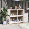 vidaXL Outdoor Kitchen Cabinet White 106x55x92 cm Solid Wood Pine