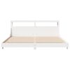 vidaXL Bed Frame without Mattress White 200x200 cm Solid Wood Pine