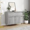 vidaXL Sideboards 2 pcs Grey Sonoma 40x35x70 cm Engineered Wood