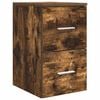 vidaXL Bathroom Cabinet In-between Smoked Oak 30 x 44.5 x 50 cm
