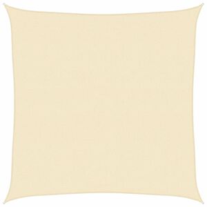vidaXL Sunshade Sail 160 g/m&sup2; Cream 4.5x4.5 m HDPE
