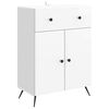 vidaXL Sideboard High Gloss White 66 x 34.5 x 90 cm Engineered Wood