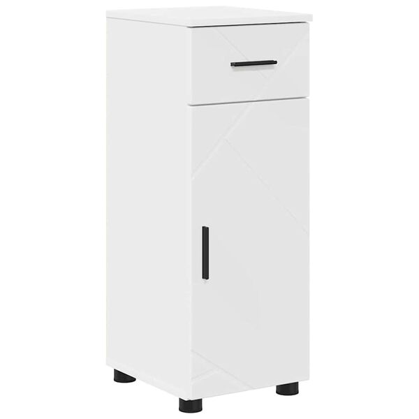 vidaXL Bathroom Cabinet White 30 x 35 x 80 cm Engineered wood & Metal