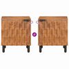 vidaXL Bedside Cabinet Brown 40 x 33 x 46 cm Solid Mango Wood