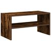 vidaXL Shoe Rack Stackable Smoked Oak 60x30x30.5 cm