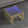 vidaXL Coffee Table with Infinity LED Sonoma Oak 50x53x30 cm
