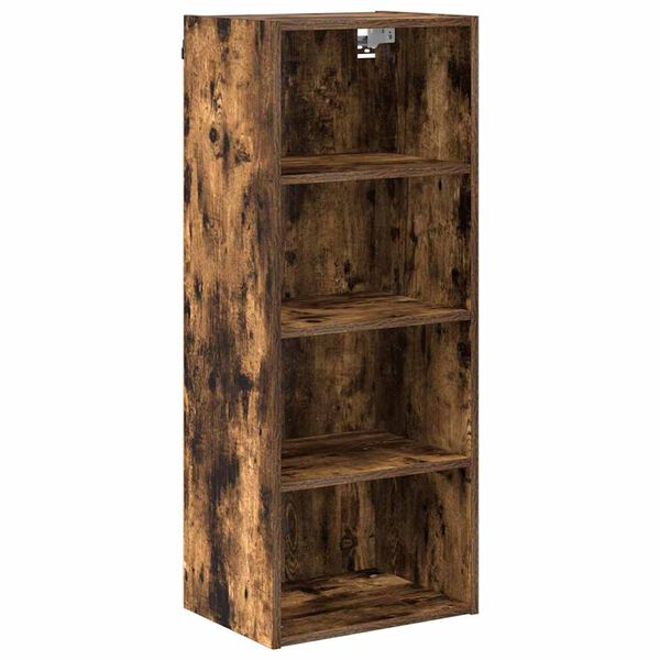 vidaXL Hanging Cabinet Smoked Oak 40 x 29.5 x 100 cm Engineered Wood