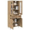 vidaXL Highboard Artisan Oak 69.5 x 34 x 90 cm Engineered Wood