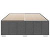 vidaXL Bed Frame without Mattress Dark Grey Double Fabric