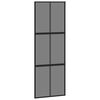 vidaXL Sliding Door with Hardware Set 76x205 cm Tempered Glass&Aluminium