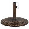 vidaXL Umbrella Base Bronze 45x45x30 cm Cast Iron