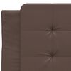 vidaXL Bed Frame without Mattress "Zadar" Brown 100x200 cm Faux Leather